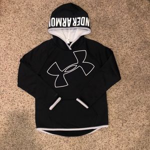 Girls youth medium black Under Armour sweatshirt